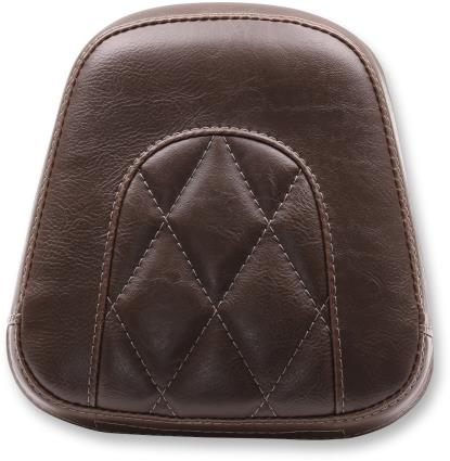 Mustang - Mustang Small Sissy Bar Pad - Brown Diamond Stitch - 76759