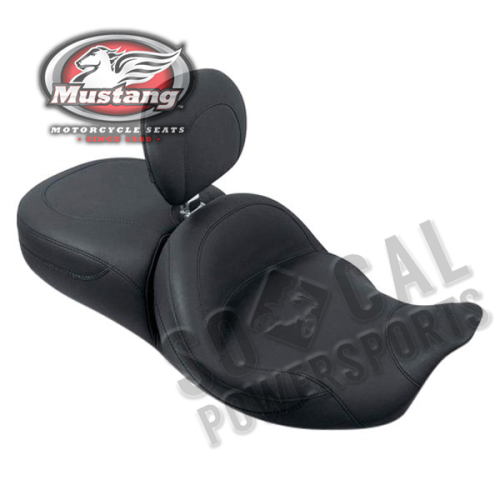 Mustang - Mustang 1-Piece Heated Super Touring Seat with Driver Backrest - No Studs - 79643