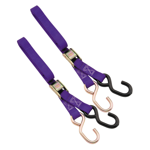 BikeMaster - BikeMaster Tie Downs - 1in. x 6ft. - Purple - 100512