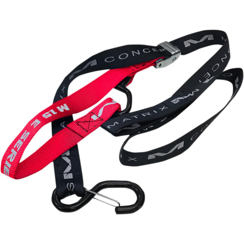 Matrix Concepts LLC - Matrix Concepts LLC E-Series Tiedowns - 1-1/2in. - Black/Red - E1-302