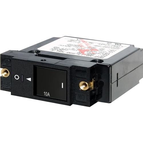 Blue Sea Systems - Blue Sea 7427 Single Pole Small Case 2" Slot Reset Rocker Circuit Breaker - 10 Amp