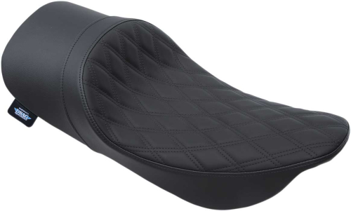 Drag Specialties - Drag Specialties Low-Profile Solo Seat - Double Diamond - Black - 0801-1159