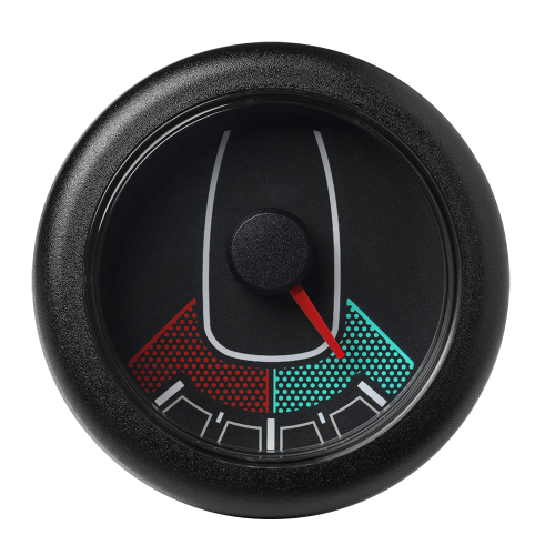 Veratron - Veratron 52MM (2-1/16") OceanLink Rudder Angle Gauge - Left/Right - Black Dial &amp; Bezel
