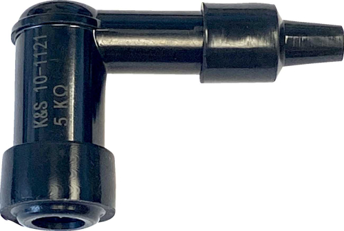 K&S Technologies - K&S Technologies Spark Plug Resistor Cover - 90deg. Elbow Type - 14mm - Black - 10-1121