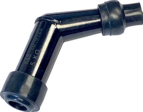 K&S Technologies - K&S Technologies Spark Plug Resistor Cover - 120deg. Elbow Type - 14mm - Black Plastic - 10-4122