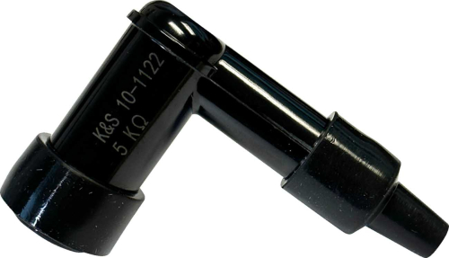 K&S Technologies - K&S Technologies Spark Plug Resistor Cover - 90 deg. Elbow Type - 14mm. - Black - 10-1122