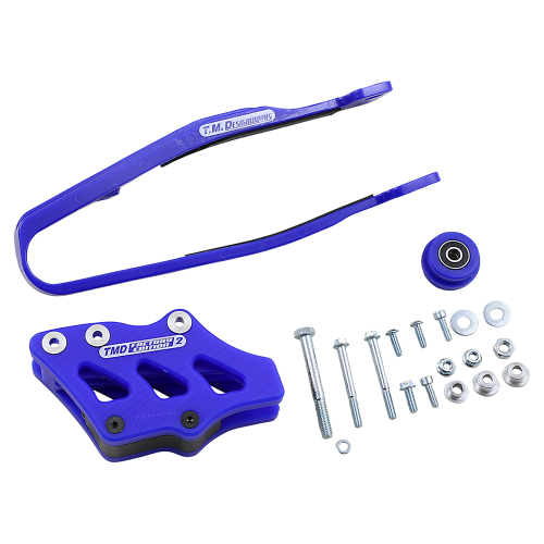 T.M. Designworks - T.M. Designworks Dirt Cross Multi-Purpose Chain Slide-N-Guide Kit FE2 Guide - Blue - YCP-OR6-BU