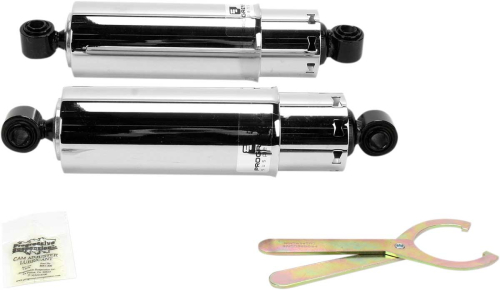 Progressive Suspension - Progressive Suspension 412 Series 11in. Shocks with Covers - Chrome - 412-4041C