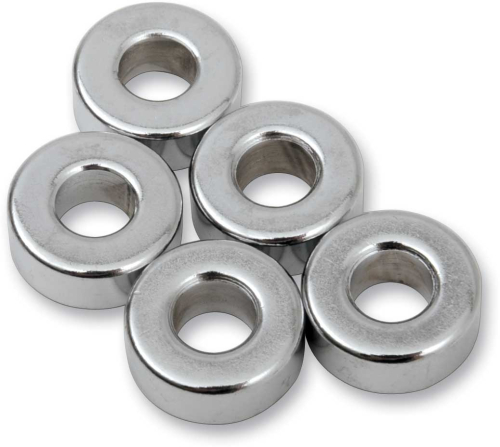 Drag Specialties - Drag Specialties Chrome Steel Spacers - 1/4in. x 1/4in. - MPB502