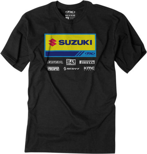 Factory Effex - Factory Effex Suzuki Racewear T-Shirt - 24-87422 - Black - Medium