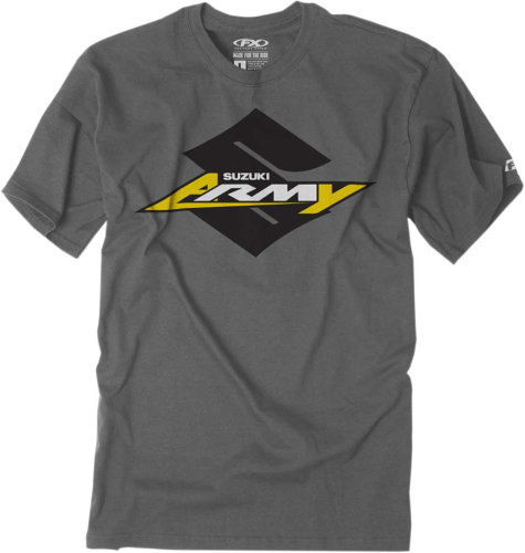 Factory Effex - Factory Effex Suzuki Army Youth T-Shirt - 22-83402 - Charcoal - Medium