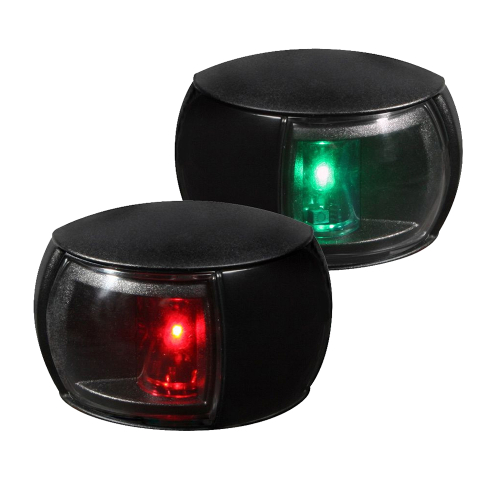 Hella Marine - Hella Marine NaviLED Port & Starboard Pair - 2nm - Clear Lens/Black Housing