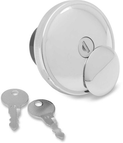 Drag Specialties - Drag Specialties Screw-In Locking Gas Cap - Vented - 03-0320A-A
