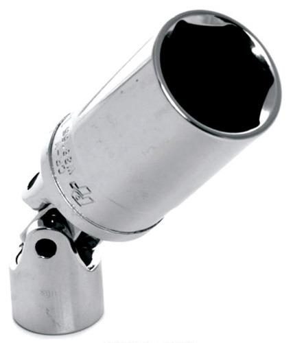Performance Tools - Performance Tools 3/8in. Drive 6pt. Flexible Extension Spark Plug Socket - 13/16in. - W38165