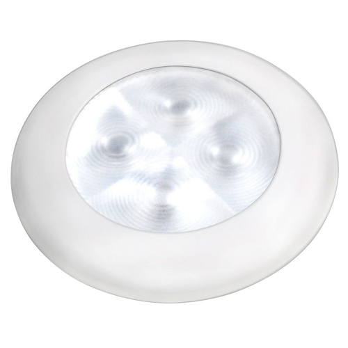 Hella Marine - Hella Marine Courtesy Light - Warm White w/White Rim