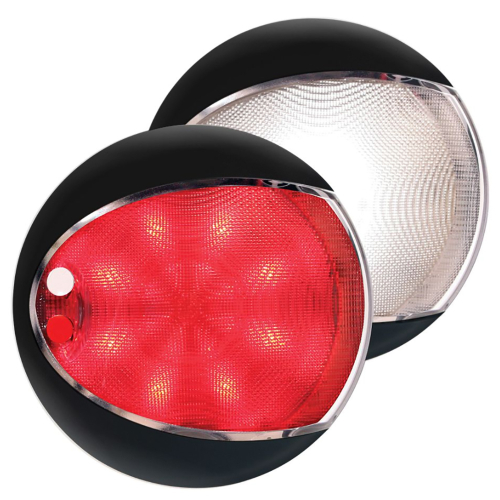 Hella Marine - Hella Marine EuroLED 130 Touch - White/Red - Black Shroud