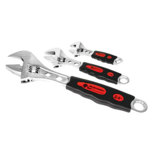 Performance Tools - Performance Tools 3 Piece Adjustable Wrench Set - W30703