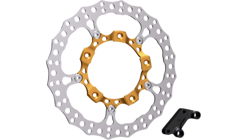 Arlen Ness - Arlen Ness Big Brake Full Floating Rotor Kit - Gold - 300-006