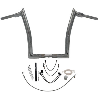 Fat Baggers, Inc. - Fat Baggers, Inc. 1-1/2in. EZ Install Pointed Top Handlebar Kit - Chrome - 819614