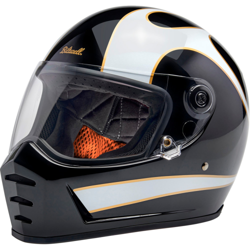 Biltwell Inc. - Biltwell Inc. Lane Splitter Helmet - 1004-570-501 - Black/White - X-Small