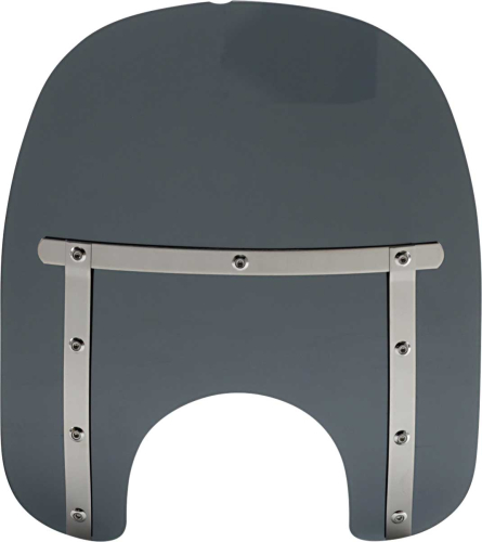Memphis Shades - Memphis Shades Memphis Slim Windshield (7in. Cutout) - 15in. - Dark Black Smoke - MEM41110