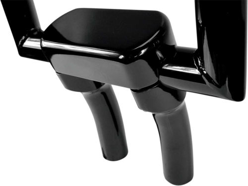 Drag Specialties - Drag Specialties Handlebar Riser/Top Clamp Kit with 1-1/2in. Clamping Area - 5-1/2in. Tall w/ 1in. Pullback - Black - 0602-0607