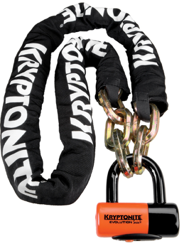 Kryptonite - Kryptonite New York Chain with Evolution Series 4 Disc Lock - 5ft. - 6in. Chain - 999522