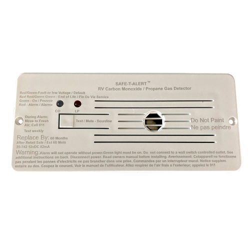 Safe-T-Alert - Safe-T-Alert Combo Carbon Monoxide Propane Alarms Flush Mount - White