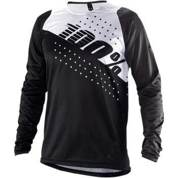 100% - 100% R-Core Concept Long-Sleeve Jersey - 40005-00010 - Black/White - Small