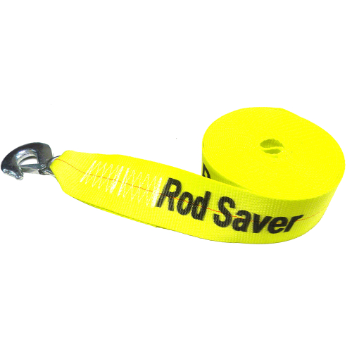 Rod Saver - Rod Saver Heavy-Duty Winch Strap Replacement - Yellow - 3" x 20'