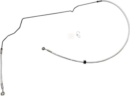 Magnum - Magnum Braided Front Brake Line - Stock - Sterling Chromite - AS37030