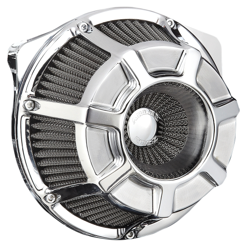 Arlen Ness - Arlen Ness Inverted Series Air Cleaner Kit - Bevelled - Chrome - 18-934