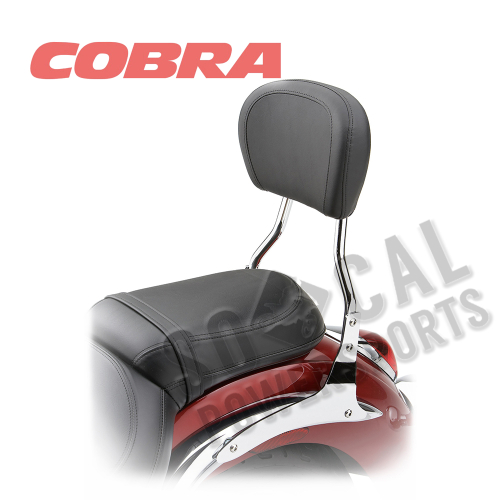 Cobra - Cobra Short Round Sissy Bar - Chrome - 02-8634