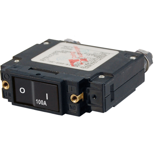 Blue Sea Systems - Blue Sea 7549 C-Series Flat Rocker Circuit Breaker - Single Pole - 100A