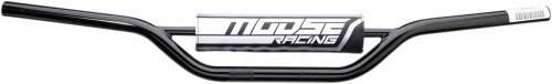 Moose Racing - Moose Racing 1 1/8in. Carbon Steel Oversized Handlebar - CR-HI - Black - H31-1041MB