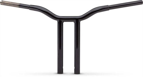 LA Choppers - LA Choppers 1-1/4in. Straight Risers for Welded Kage Fighter T-Bars - Gloss Black - LA-7337-12B