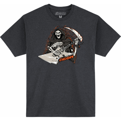 Icon - Icon Grim Shredder T-Shirt - 3030-24349 - Charcoal Heather - Small