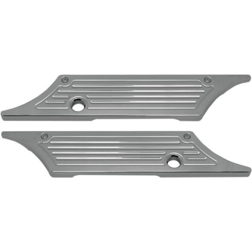 Pro-One Performance - Pro-One Performance Saddlebag Latch Covers - Chrome - Ball-Milled - PO104720