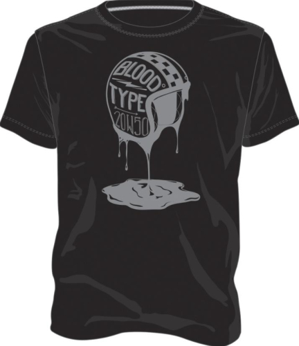 Highway 21 - Highway 21 Blood Type T-Shirt - #6331 489-1925~5 - Black - X-Large