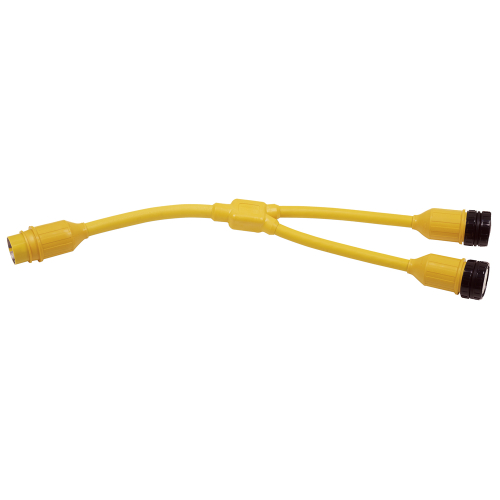 Marinco - Marinco Y-Adapter, 2-30A 125V Locking to 50A 125/250V Locking