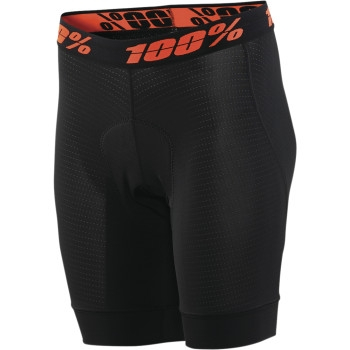 100% - 100% Crux Liner Womens Shorts - 40050-00002 - Black - Large