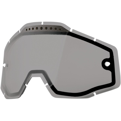 100% - 100% Dual Vented Lens for Racecraft/Accuri Goggles - Smoke - 51006-007-02