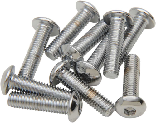 Drag Specialties - Drag Specialties Button-Head Bolts - 10-32 x 1in. - MPB396