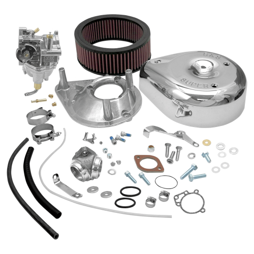 S&S Cycle - S&S Cycle Super E Shorty Carburetor Kit w/ Manifold - 11-0411