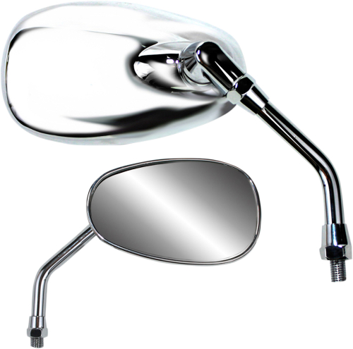 Parts Unlimited - Parts Unlimited Classic American-Style Mirror - Standard - Yamaha Reverse Thread - 0640-0946