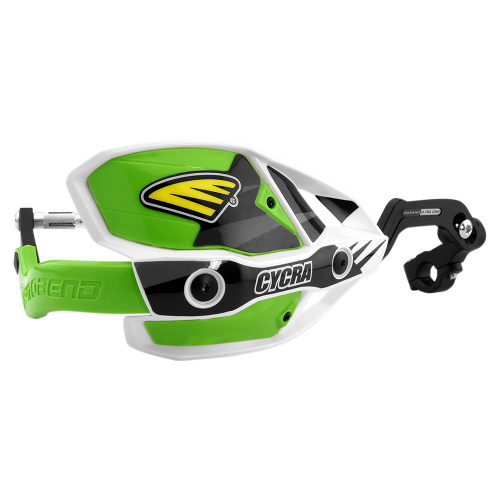 Cycra - Cycra Ultra Probend CRM Wrap Around Handguards - White/Green - 1CYC-7408-72X