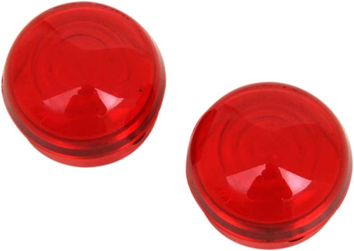 Drag Specialties - Drag Specialties Replacement Lens for Chrome Marker Lights - Red - DS-282042