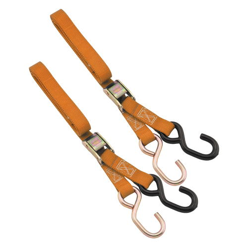 BikeMaster - BikeMaster Tie Downs - 1in. x 6ft. - Orange - 100505