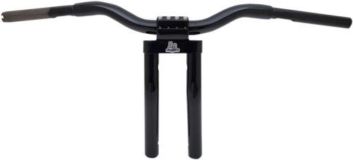 LA Choppers - LA Choppers 1-1/4in. Kage Fighter Pullback Heights T-Bar - 12in. Rise - Gloss Black - LA-7336-12B