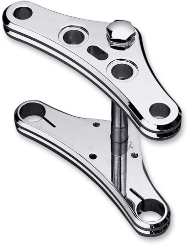Accutronix - Accutronix 41mm Triple Tree - 0 Deg. Elite - Chrome - TWG41-EC